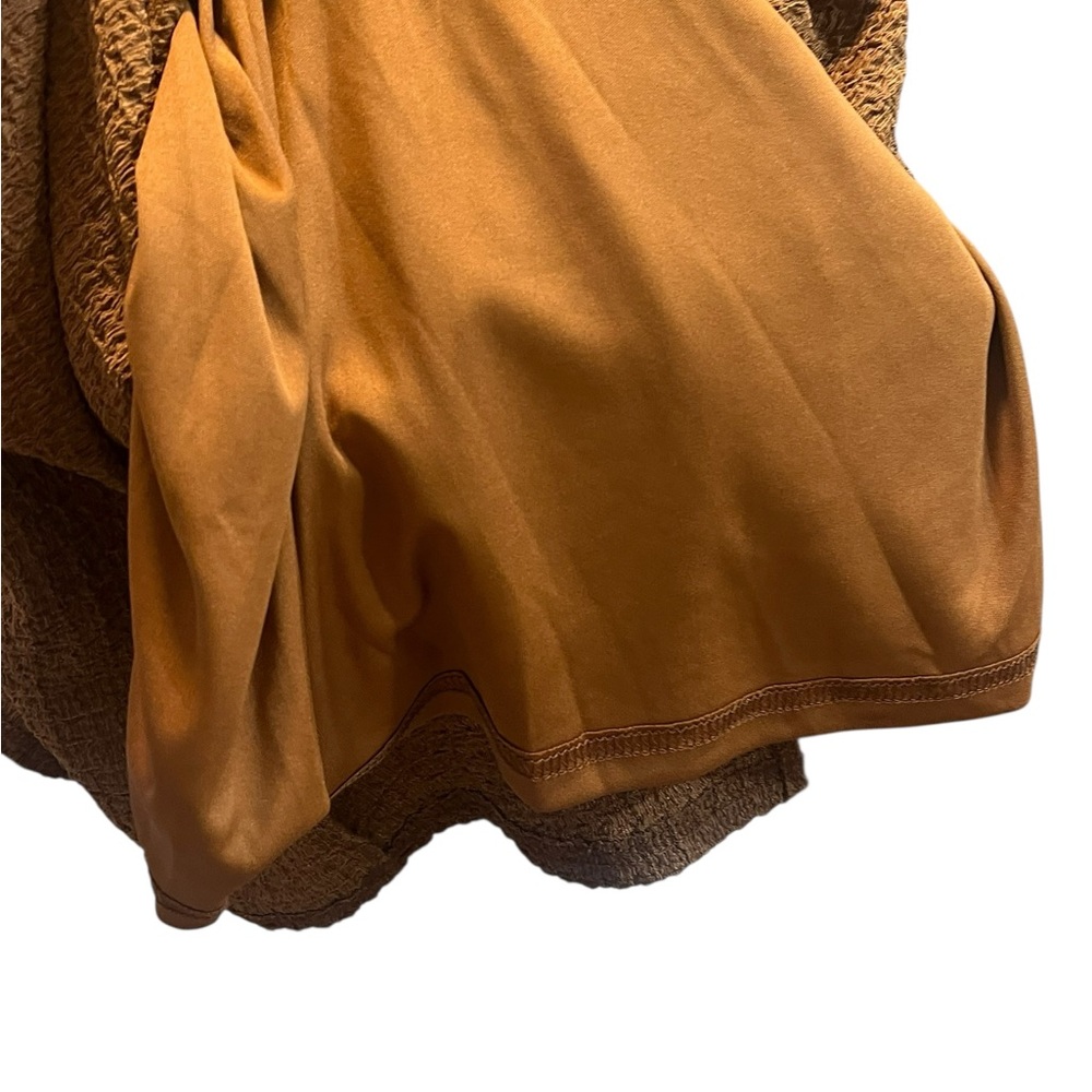 Brown Square Neck Maxi Tank Top Fitted Dress - Medium - Picture 6 of 7